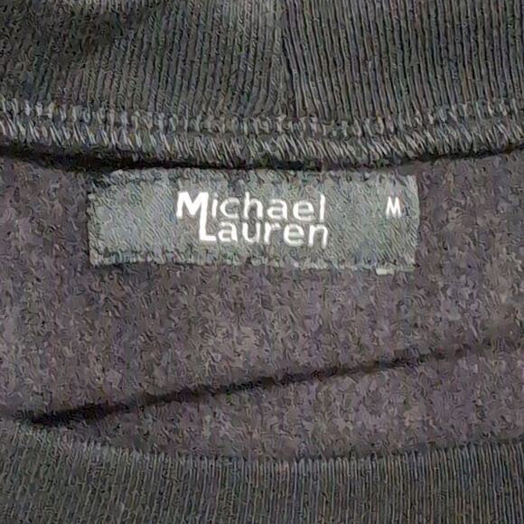 NWT Michael Lauren Black Pearl Embellished Long Sleeve Crew Neck Sweater Size M - Picture 4 of 10